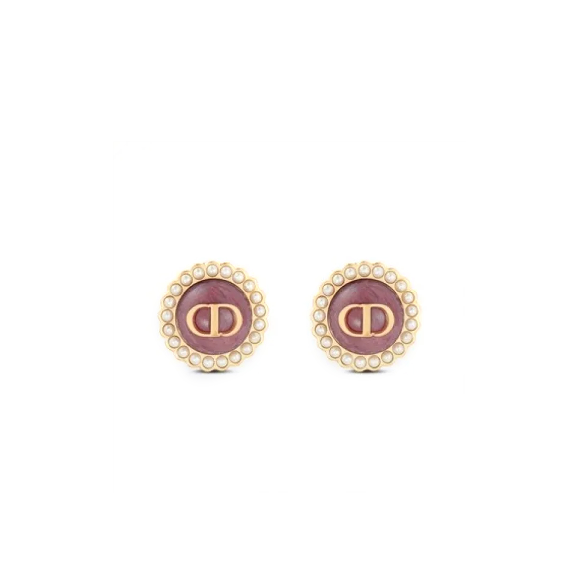 DIOR PETIT CD BAROQUE STUD EARRINGS  E1835PTCVE_D304